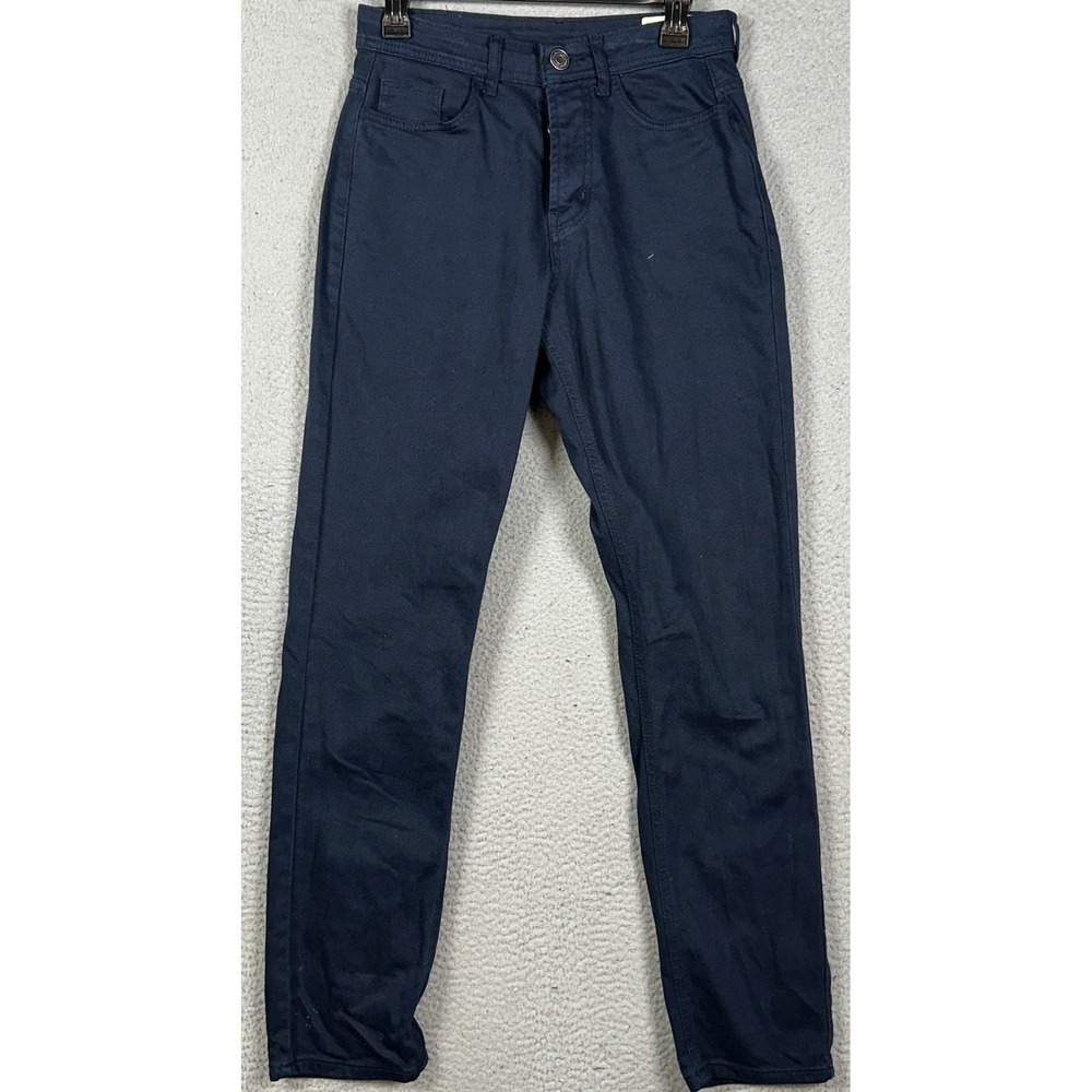 Denim Co. Jeans Mens 30X32 Navy Blue Straight Leg Dark Wash Stretch Button Fly